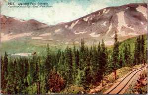 Postcard CO Argentine Pass Central Railway Gray's Peak Route 1908