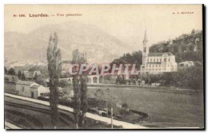 Old Postcard Lourdes Vue Generale