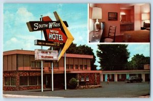 c1960 Russellville Arkansas Vintage Postcard Southwinds Motor Hotel South Avenue