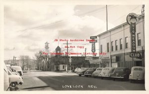 NV, Lovelock, Nevada, RPPC, Street Scene, Big Meadow Club, Water Tower, Photo