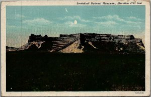 1930s GERING NEBRASKA SCOTTSBLUFF NATIONAL MONUMENT 4700ft LINEN POSTCARD 29-35