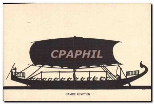 Postcard Old Ship Sailing Vessel Egyptian Egypt Egypt