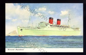 LS2556 - Cunard Liner - Mauretania - bt.1939 - Artist Walter Thomas - postcard