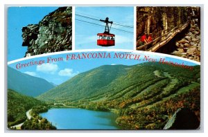 Old Man of the Mountain Multiview Franconia Notch NH Chrome Postcard Y11