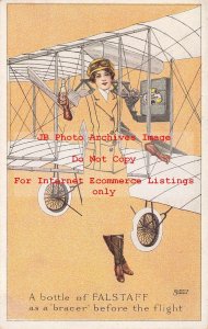 Advertising Postcard, Lemp Brewery Falstaff Beer, Valentine Sandberg Fade Away