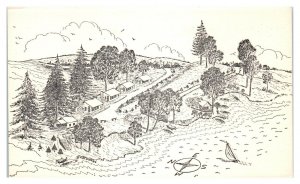 Bayside Cottages, Lake George, Wales, MA Postcard *5Q21