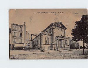 Postcard L Eglise Vincennes France