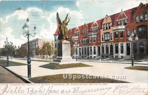 Confederate Soldiers' & Sailors Monument in Baltimore, Maryland