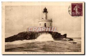 Old Postcard Entrance to the Bay of Quiberon Lighthouse Lighthouse Teignouse