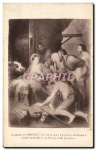 Old Postcard Soissons Canvas Rubens L & # 39Adoration Bergers