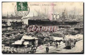 Old Postcard The Port of Marseille Joliette