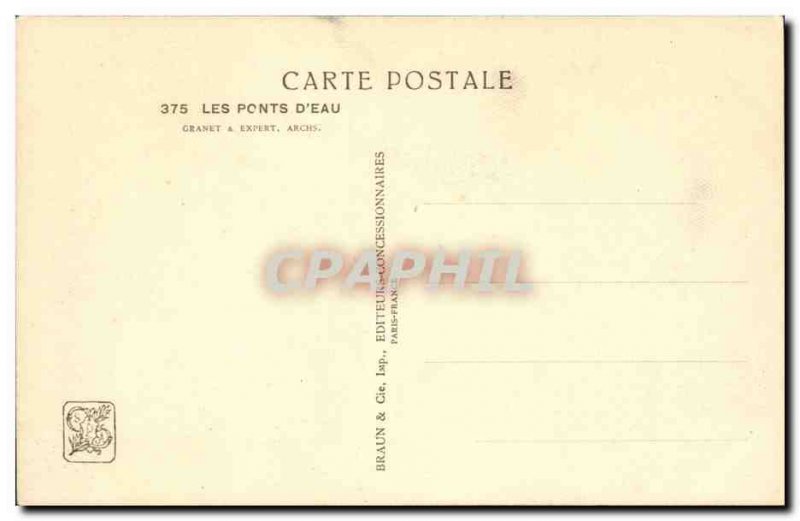 Old Postcard Fantasy bridges & # 39eau Granet & expert