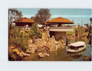 Postcard Busch Bavarian Pavilion Busch Gardens Los Angeles California USA