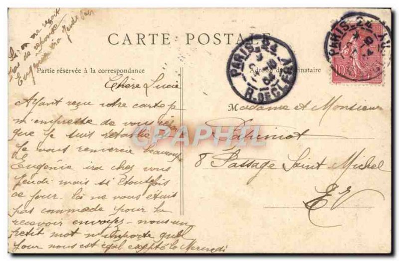 Old Postcard Paris Statue Jules Simon