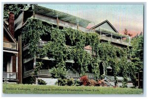 Chautauqua New York Postcard Indiana Cottages Chautauqua Institution Tuck's 1910