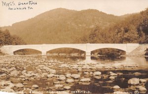 LP48  MOHAWK TRAIL Bridge across Deerfield  RPPC Postcard