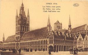 BR40136 ypres les halles avant guerre belgium     Belgium