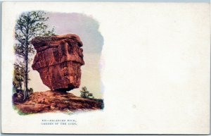 Balanced Rock, Garden of the Gods Colorado postcard