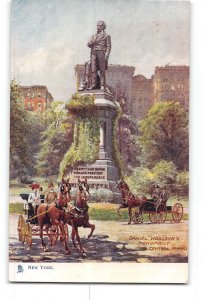 New York City NY Tuck's Oilette Postcard 1907-1915 Central Park Daniel Webster