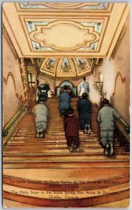 The Holy Stair In Santa Clara Saint Anne De Beaupre Québec Canada Postcard