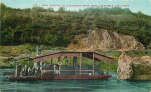 C-1910 Gold Dredging Sacramento River Marysville California Mitchell 7104