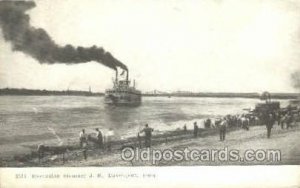 Steamer, J.S. Davenport, Iowa, USA Ferry Boats, Ship Unused 