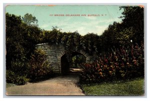 Delaware Avenue Stone Bridge Buffalo New York NY 1907 DB Postcard S15