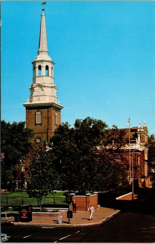 Christ Church Philadelphia PA Pennsylvania Postcard Mike Roberts VTG UNP 2nd St 