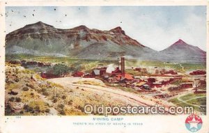 Mining Camp Texas, USA 1907 light marks on card