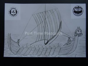 Isle of Man VIKING SHIP Millenium of Tynwald c1979 RP PC by Mannin 1st DAY ISSUE