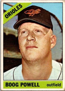 1966 Topps Baseball Card Boog Powell Baltimore Orioles sk1983