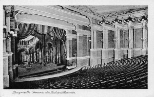 L343 Germany Bayreuth Festival Theatre interior vintage postcard
