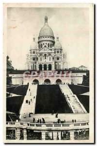 Old Postcard Paris The Sacre Coeur Basilica and the Monumental Staircase