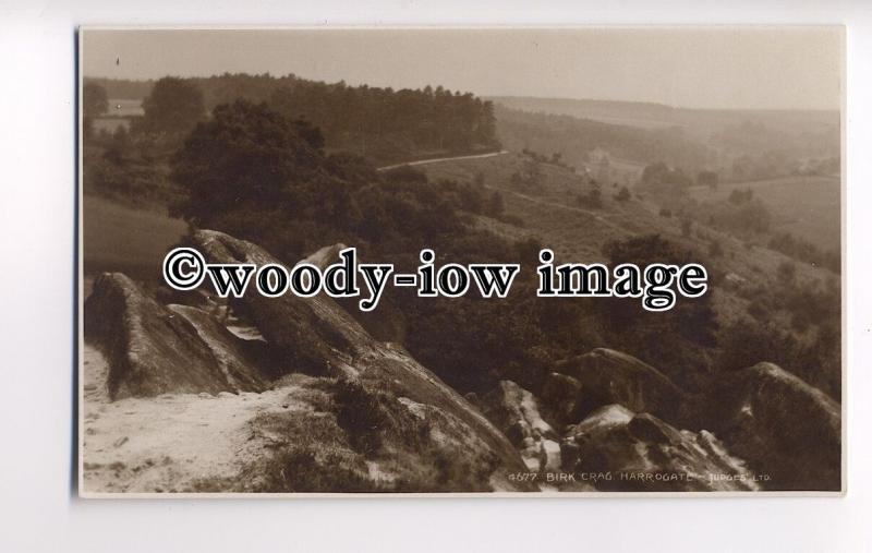 tp8720 - Yorks' - Birk Crag, on a Misty Day, in Harrogate - Postcard - Judges' 