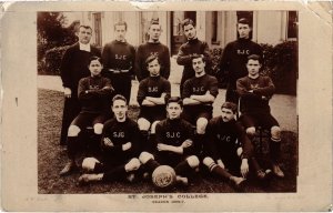 PC ST. JOSEPH'S COLLECE SEASON 1906-07 SPORT TEAM REAL PHOTO SPORTS (a37106)