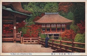 Japan The Maple Trees Of Kiyomizu-Ji Kyoto Vintage Postcard C205