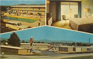 Somerset Kentucky 1966 Postcard Quality Courts Motel Multiview Room Pool