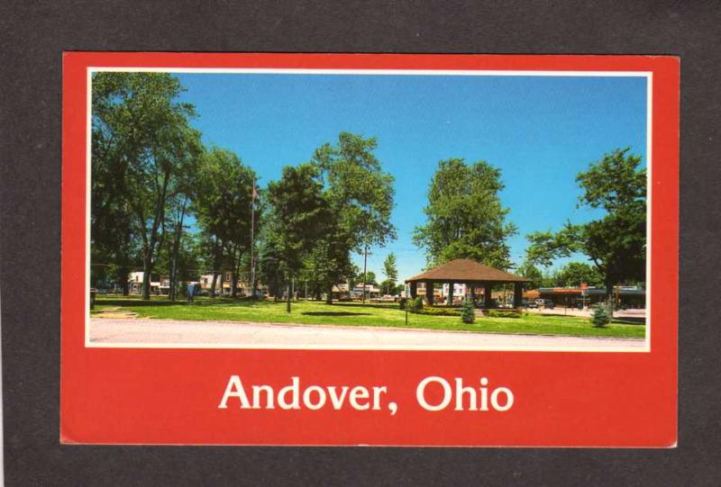 OH View downtown Andover Ohio Postcard Carte Postale PC