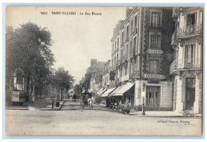 c1910 The Street of Thiers Saint-Nazaire Loire-Atlantique France Postcard