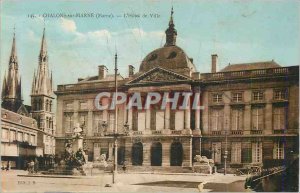 Old Postcard Chalons sur Marne (Marne) The Hotel de Ville