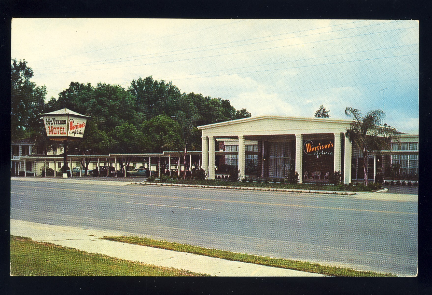 Ocala, Florida/FL Postcard, Morrison's Cafeteria, Mt Vernon Motel United States Florida