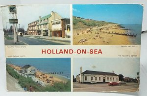 Holland on Sea Essex HollandcRd Shops Roaring Donkey Pub Beach Cafe Vtg Postcard