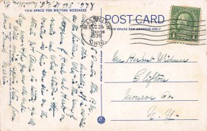 Masonic Temple, Canton, Ohio, Early Postcard, Used in 1936