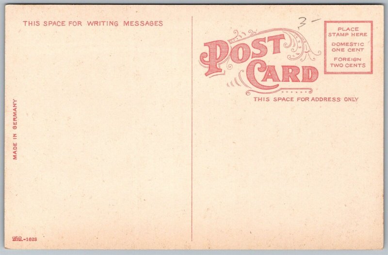 Vtg Warren Ohio OH High School 1910s View Old Unused Card Postcard