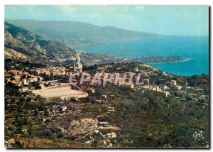 Modern Postcard La Turbie Alpes Maritimes Le Trophee des Alpes off Cap Martin