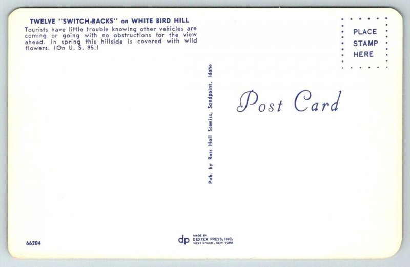 White Bird Hill  Idaho  Postcard