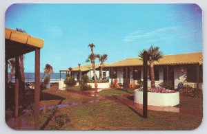 State View~The Haciendas Backyard @ Daytona Beach FL~Vintage Postcard