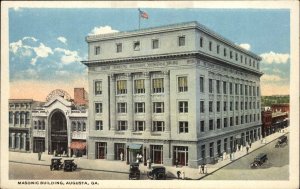 Augusta Georgia GA Masonic Masons Building Fraternal Vintage Postcard