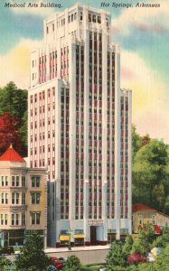 Vintage Postcard 1930's Medical Arts Building Hot Springs Arkansas