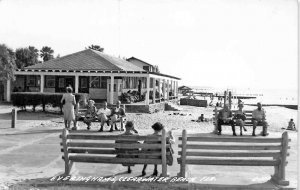Clearwater FL Evering Ham's Beach Real Photo Postcard